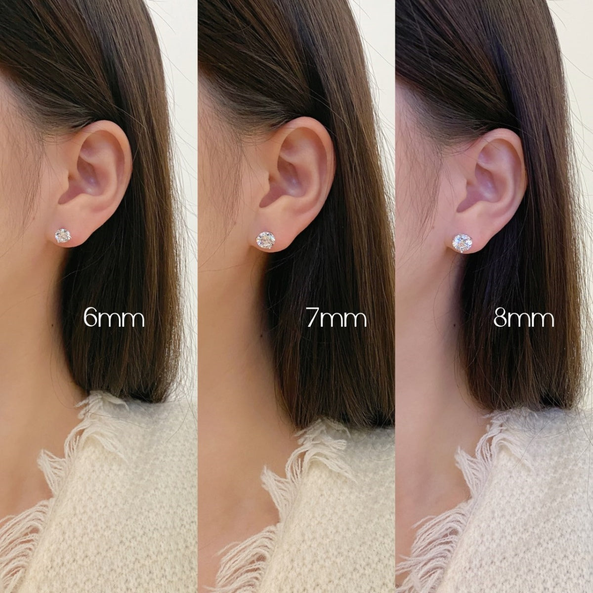 [Clover Schmuck]Zierliche runde Ohrringe