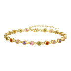 [Clover Jewelry]Funkelndes exquisites Armband mit Rundschliff für Partys
