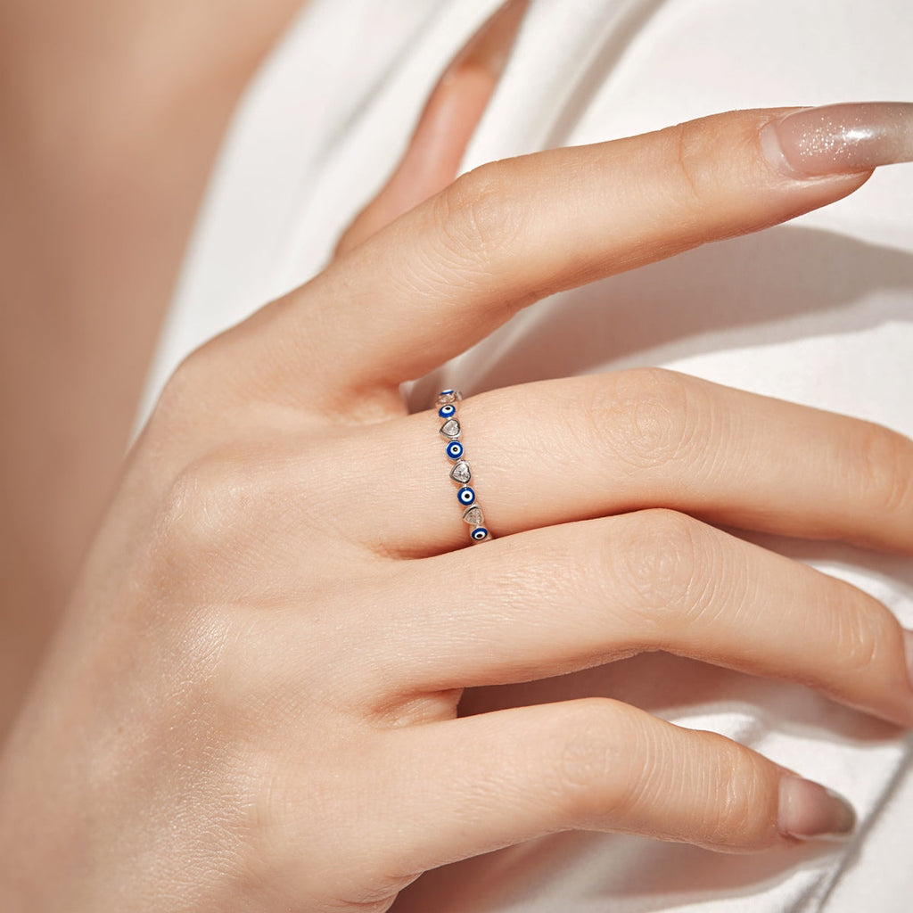 [Clover Jewelry]カラフルラウンドデイリーリング