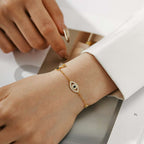 [Clover Jewelry]華奢な目玉型ネックレス