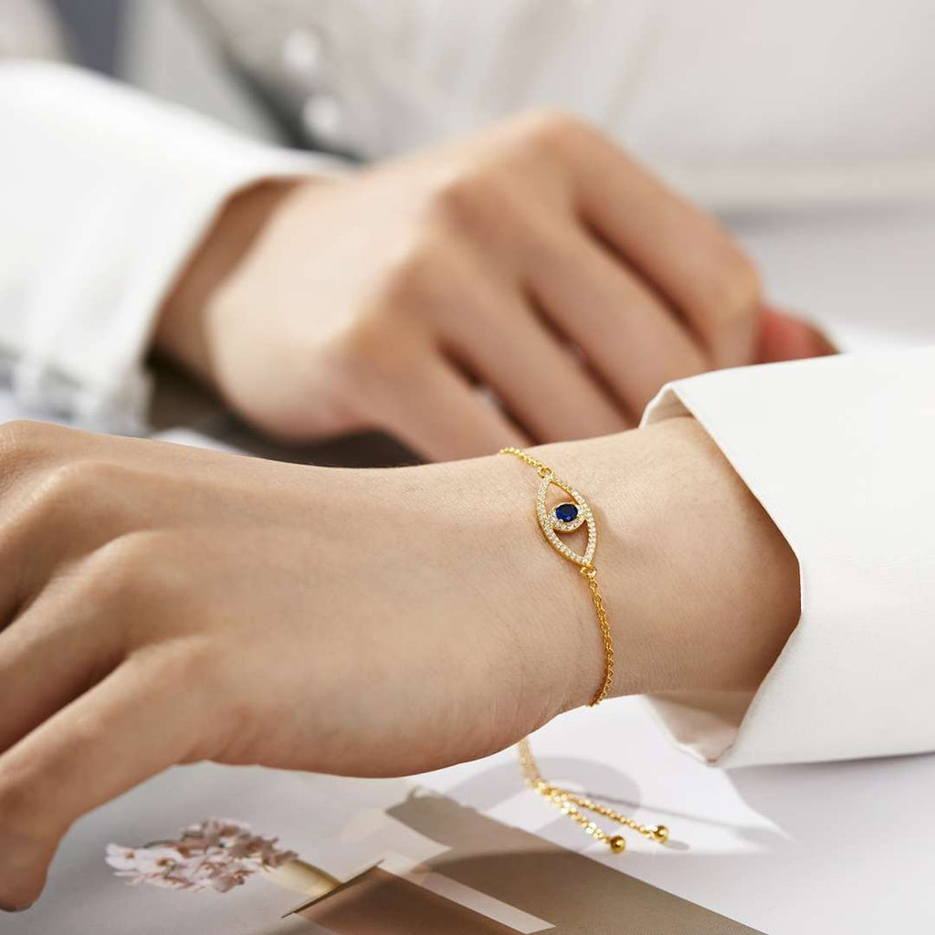 [Clover Jewelry]デビルズアイ ホロウデザイン ブレスレット