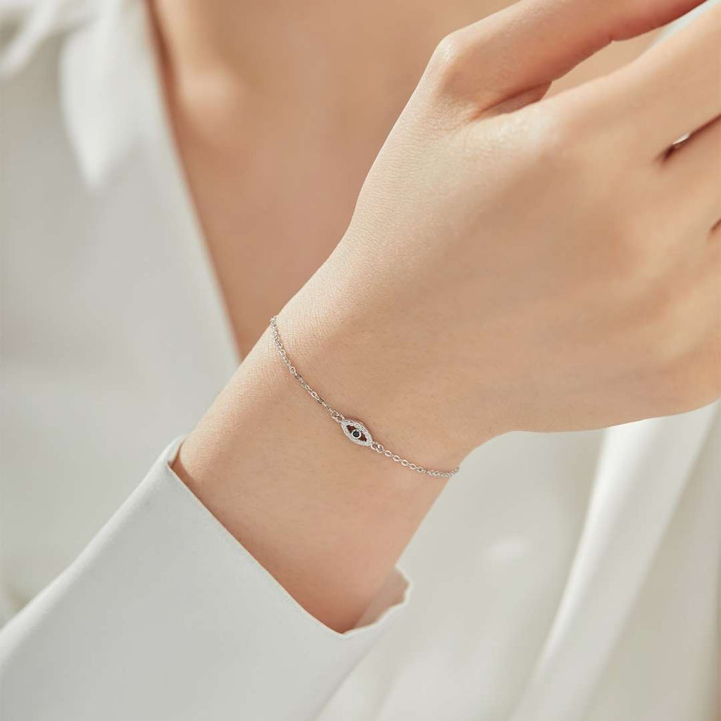 [Clover Jewelry]Evil Eye Shape Necklace