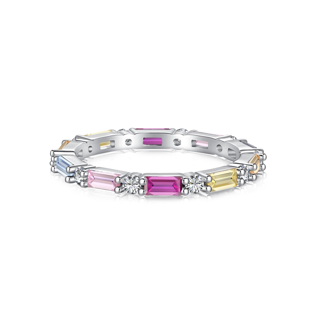 [Clover Jewelry]Lively In Shades Elegant Radiant Cut Daily Ring