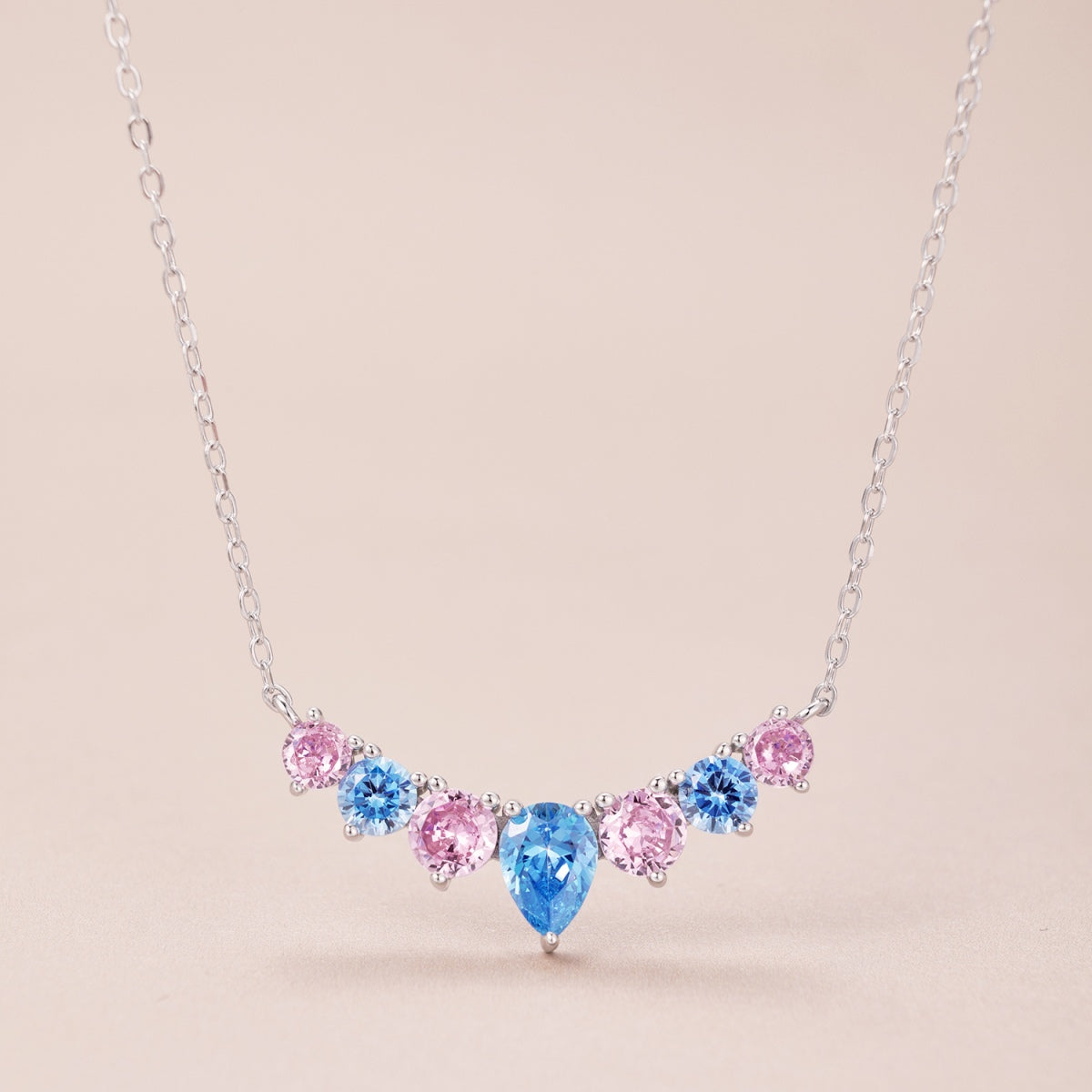 [Clover Jewelry]Dainty Colorful Heart Necklace
