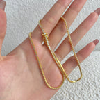 [Clover Jewelry]Zarte runde Tennis Halskette