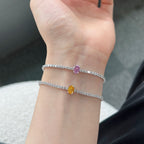 [Clover Jewelry]0.75 Karat Exquisites ovales Armband für jeden Tag
