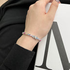 [Clover Jewelry]Funkelndes Partyarmband mit aufwendigem Mehrfachschliff