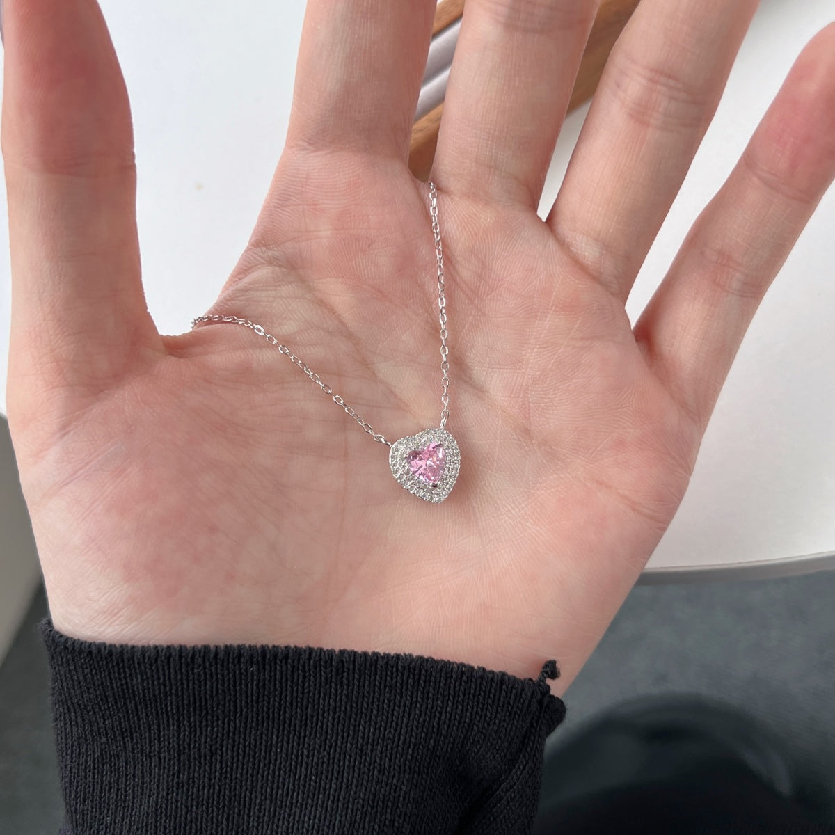 [Clover Jewelry]Exquisite Herzform-Halskette