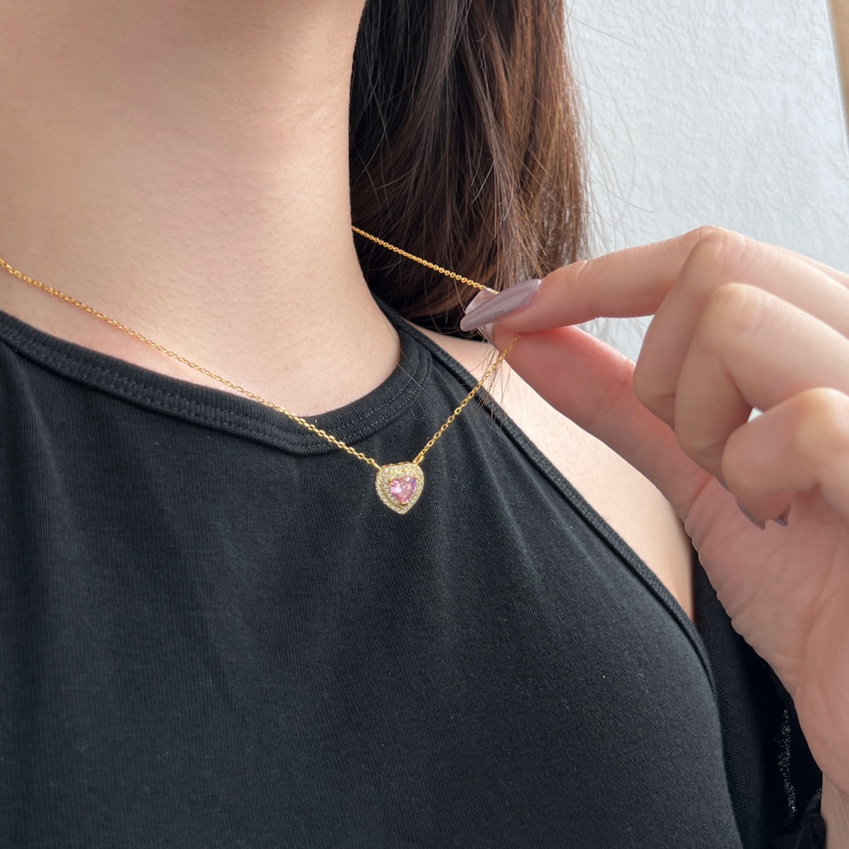 [Clover Jewelry]Exquisite Herzform-Halskette