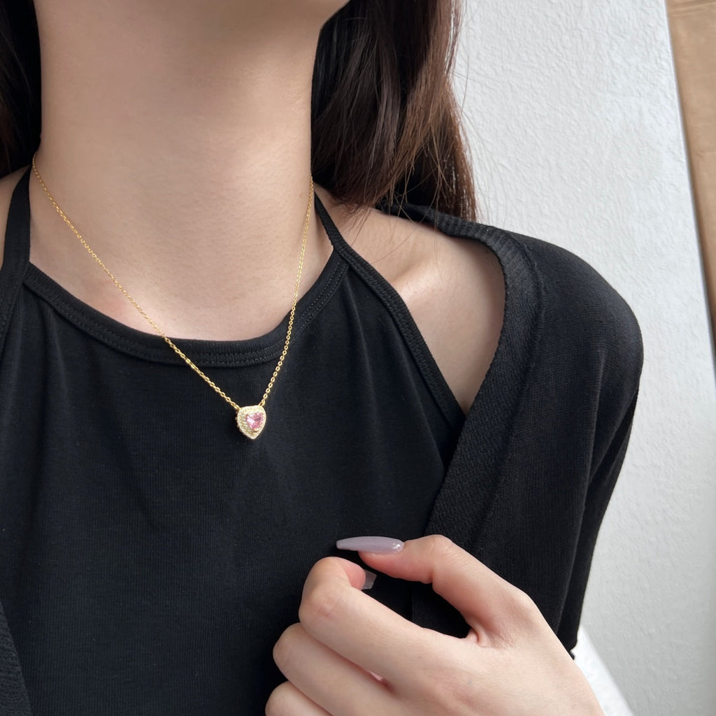 [Clover Jewelry]Exquisite Herzform-Halskette
