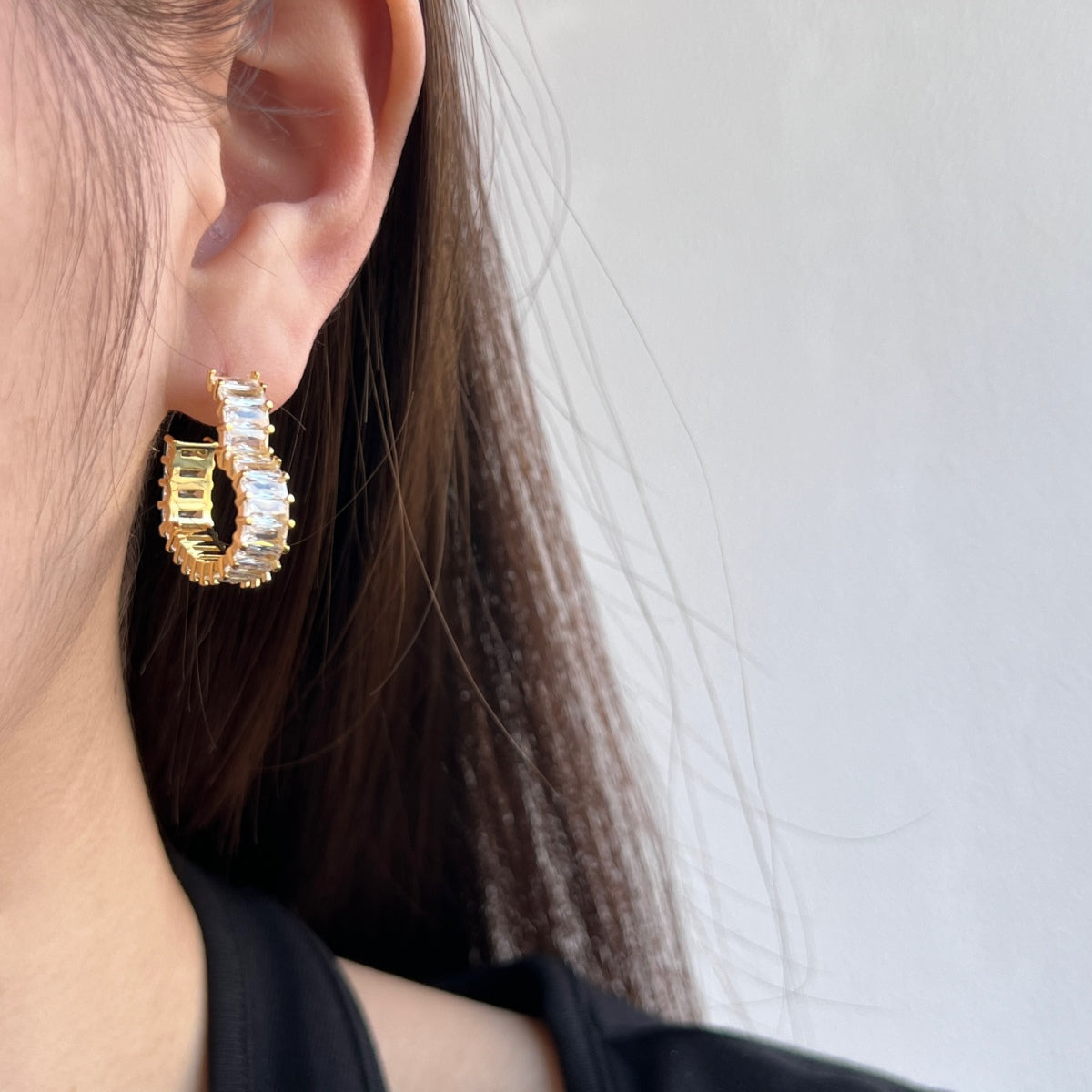 [Clover Jewelry]ラディアントハートカットアウトピアス