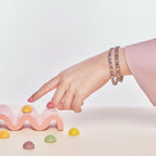 [Clover Jewelry]Ornate Sparkling Round Cut Party Bracelet