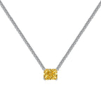 [Clover Jewelry]4.0 Carat Elegant Radiant Cut Necklace