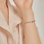 [Clover Jewelry]Strahlendes, farbenfrohes, rundes Alltagsarmband