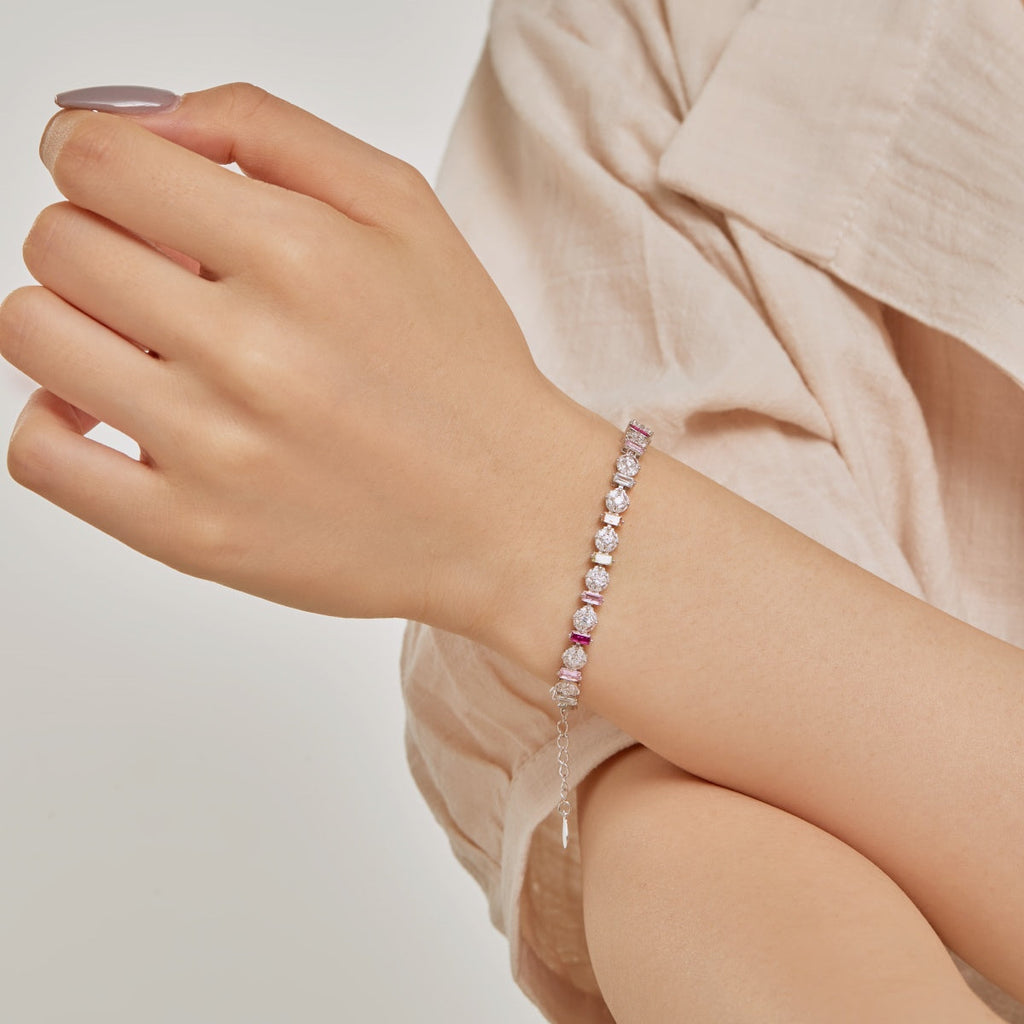 [Clover Jewelry]Strahlendes, farbenfrohes, rundes Alltagsarmband