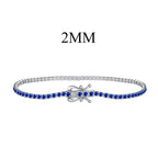 [Clover Jewelry]Strahlendes, farbenfrohes, rund geschliffenes Party-Armband