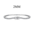 [Clover Jewelry]Dazzling Exquisite Round Cut Daily Bracelet