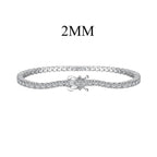 [Clover Jewelry]Dazzling Exquisite Round Cut Daily Bracelet