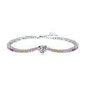 [Clover Jewelry]Delicate Romantic Heart Shape Lover Bracelet