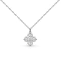[Clover Jewelry]Heart-Shaped Four-Leaf Clover Bead Necklace