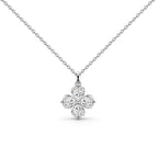 [Clover Jewelry]Heart-Shaped Four-Leaf Clover Bead Necklace
