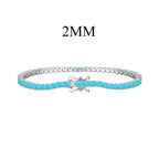 [Clover Jewelry]Dazzling Exquisite Round Cut Daily Bracelet