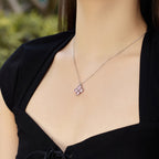 [Clover Jewelry]Vierblättriges Kleeblatt und achtzackige Stern-Halskette