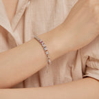 [Clover Jewelry]Unique Colorful Flower Shape Daily Bracelet