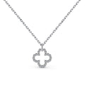 [Clover Jewelry]Four-Leaf Clover Hollow Design Exquisite Necklace