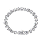 [Clover Jewelry]0.75 Carat Elegant Romantic Heart Shape Lover Bracelet