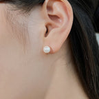 [Clover Jewelry]Delicate Pearl Earrings