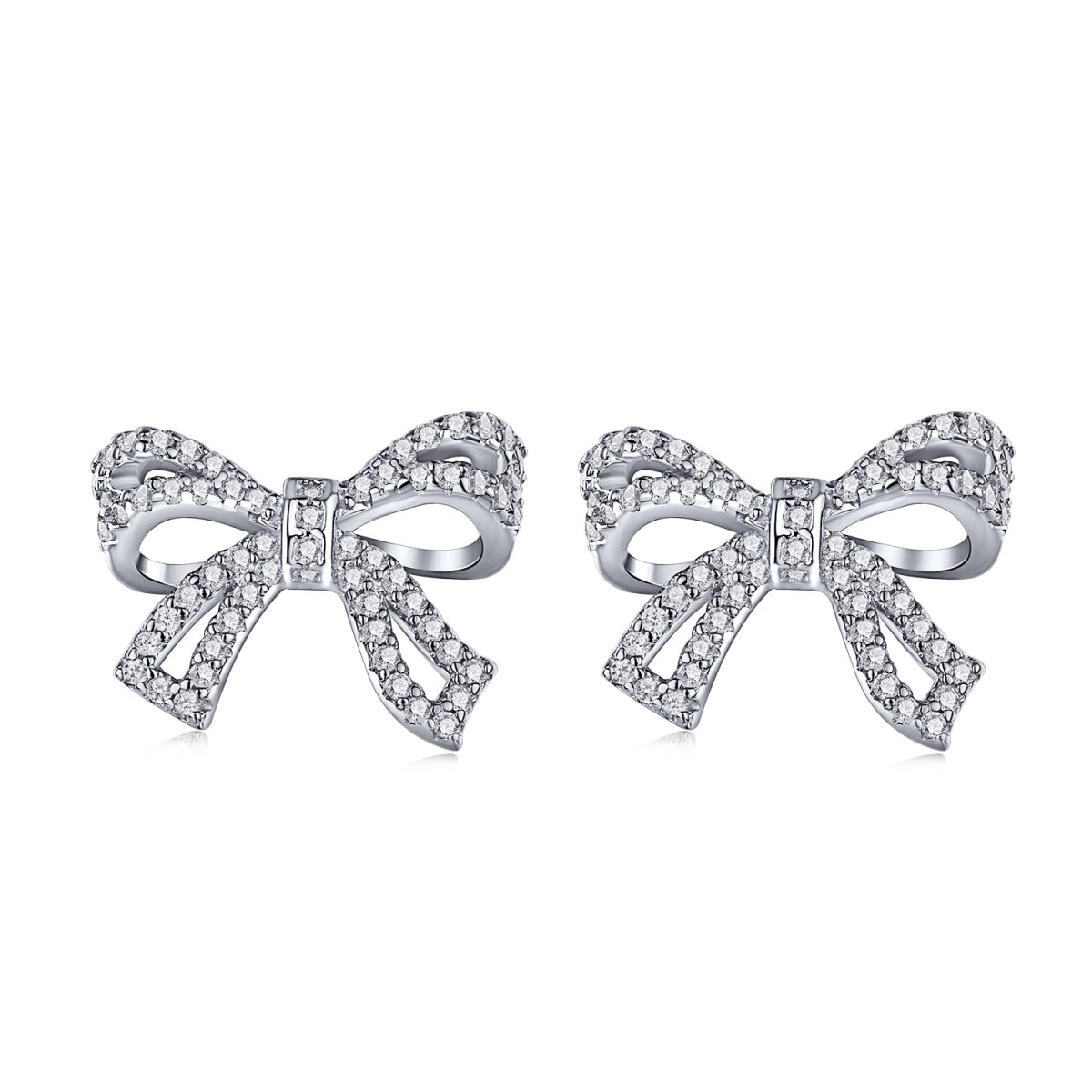 [Clover Jewelry]華奢なリボン型ピアス