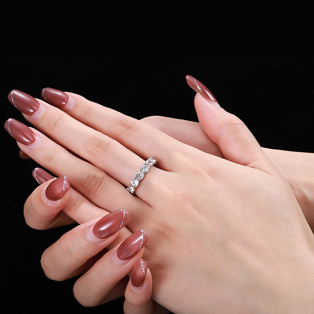 [Clover Jewelry]エタニティ ラウンドカット テニスリング