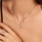 [Clover Jewelry]Zarte Wassertropfen-Form Modekette