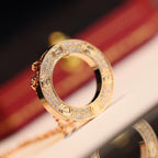 [Clover Jewelry]LOVE NECKLACE ADJUSTABLE ROSE GOLD