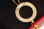[Clover Jewelry]LOVE NECKLACE ADJUSTABLE ROSE GOLD
