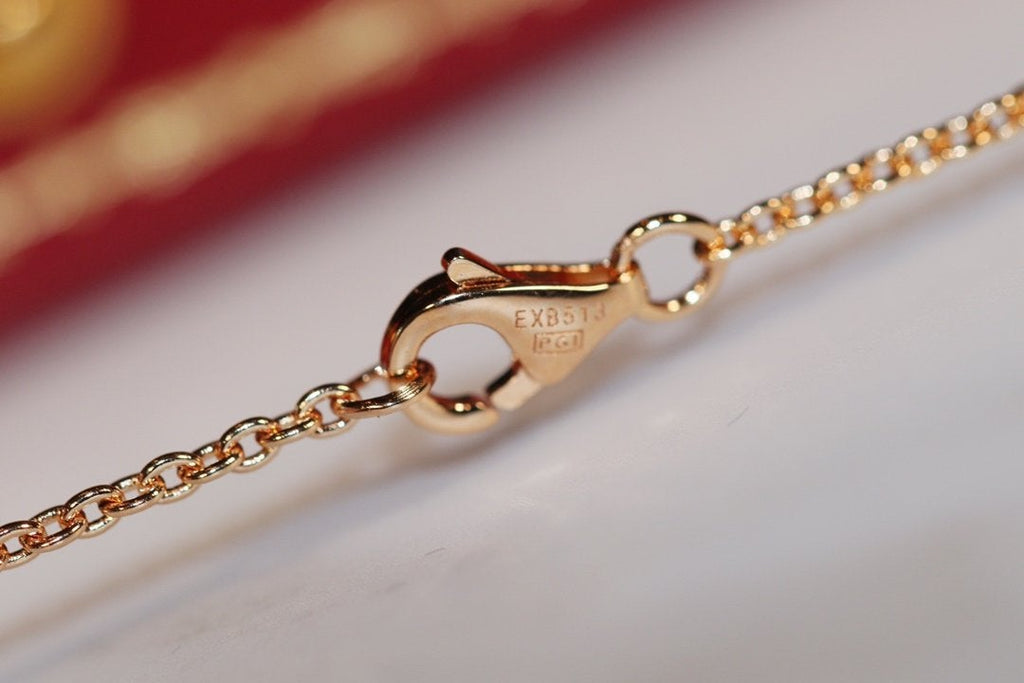 [Clover Jewelry]LOVE NECKLACE PINK GOLD AND SILVER