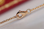 [Clover Jewelry]LOVE NECKLACE PINK GOLD AND SILVER