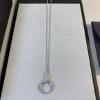 [Clover Jewelry]JUSTE NECKLACE SILVER DIAMONDS