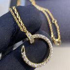 [Clover Jewelry]JUSTE NECKLACE GOLD DIAMONDS