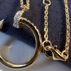 [Clover Jewelry]JUSTE NECKLACE PINK GOLD