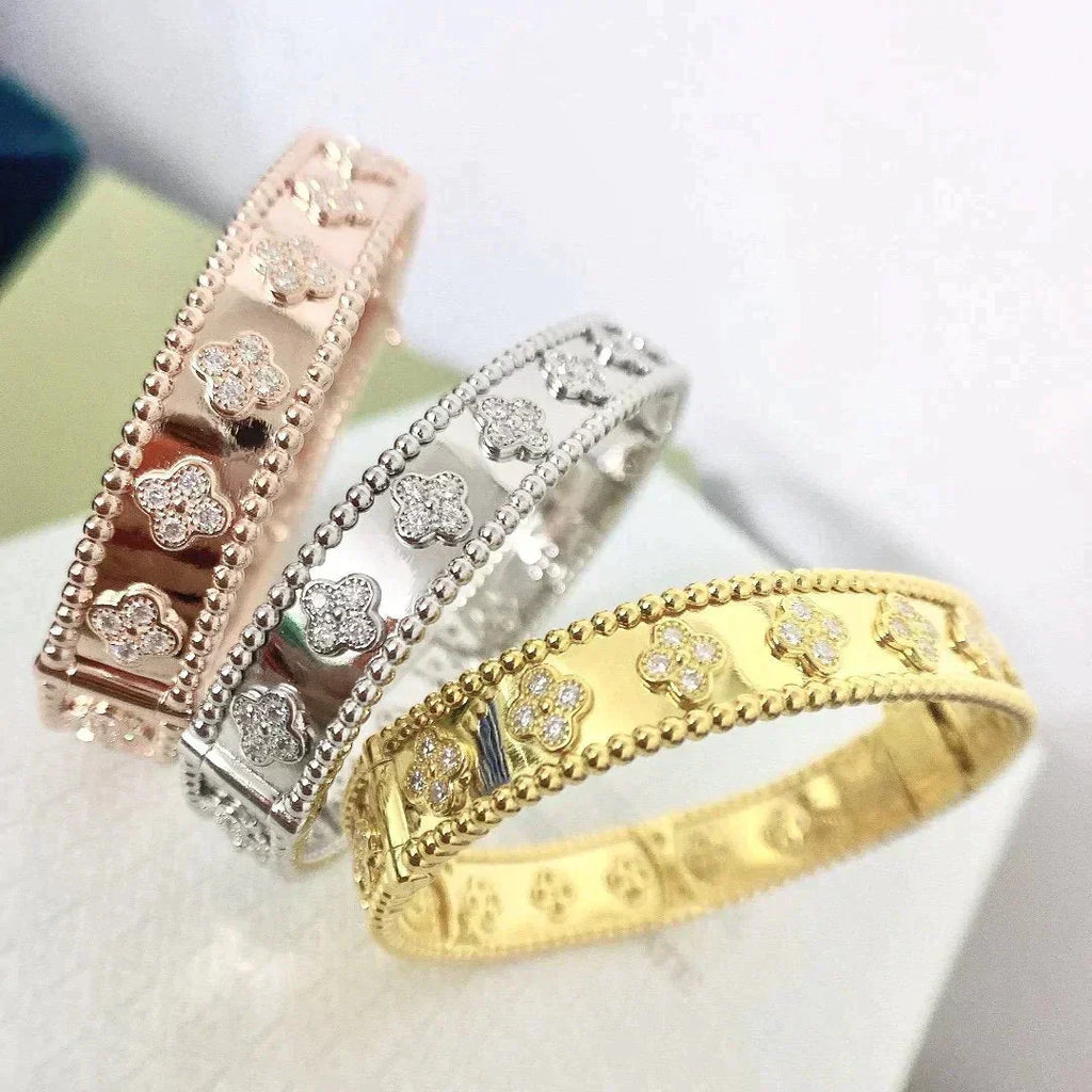 [Clover Jewelry]CLOVER BRACELET 8MM DIAMONDS