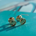 [Clover Jewelry]LOVE EARRINGS PINK GOLD 10MM