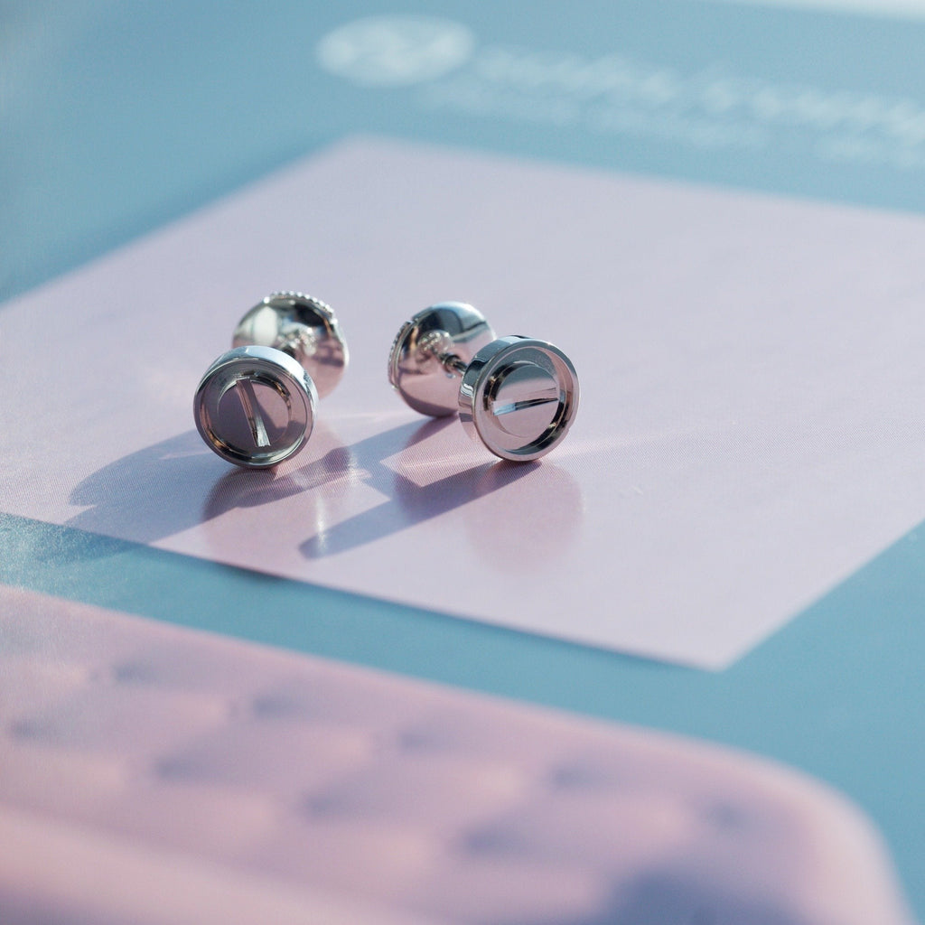 [Clover Jewelry]LOVE EARRINGS SILVER 10MM