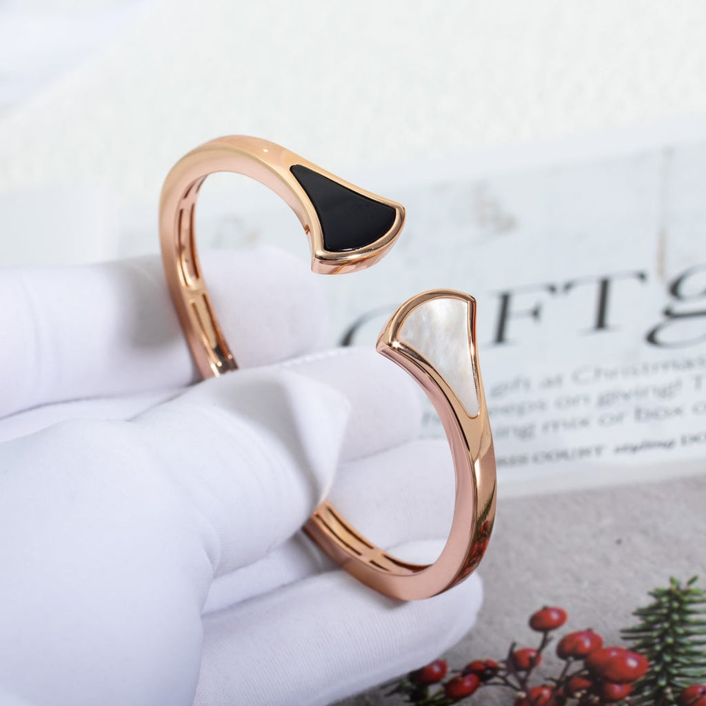 [Clover Jewelry]DREAM BRACELET OPEN PINK GOLD MOP