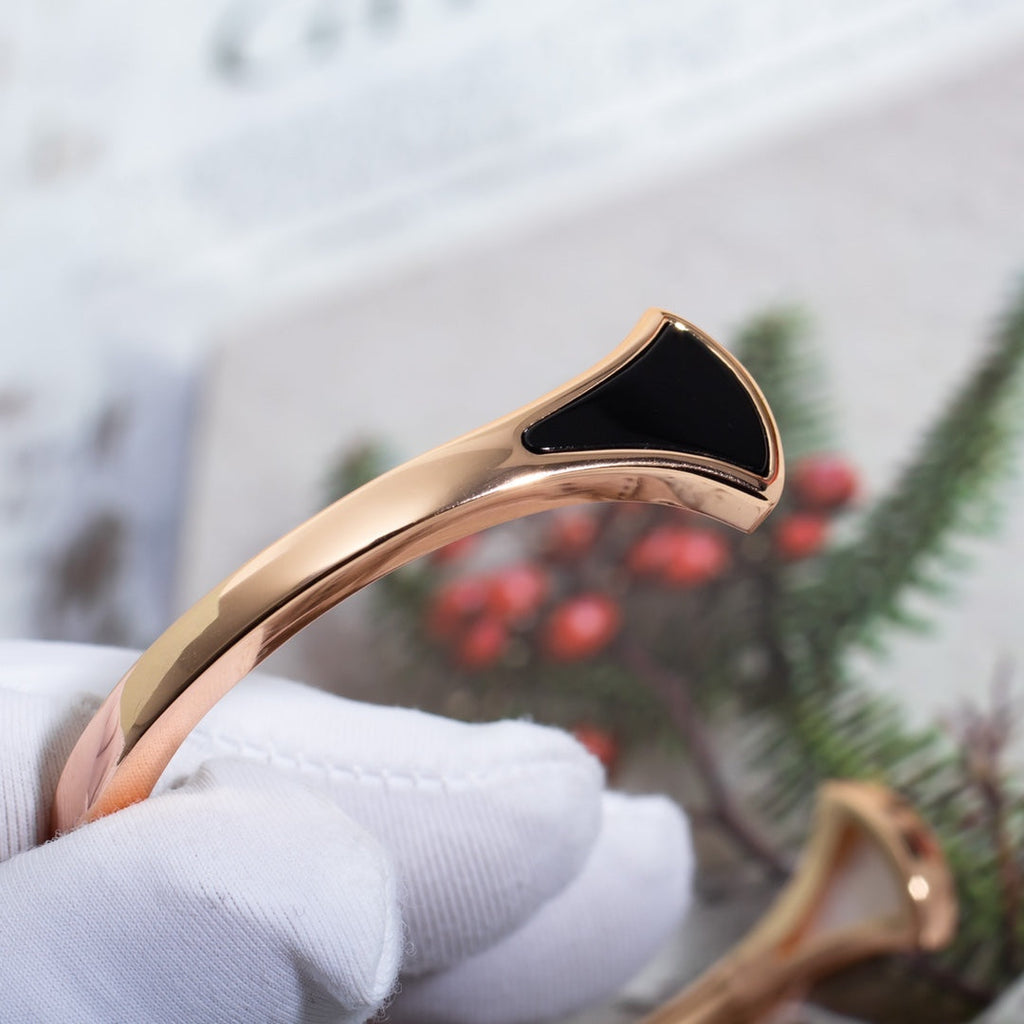 [Clover Jewelry]DREAM BRACELET OPEN PINK GOLD MOP