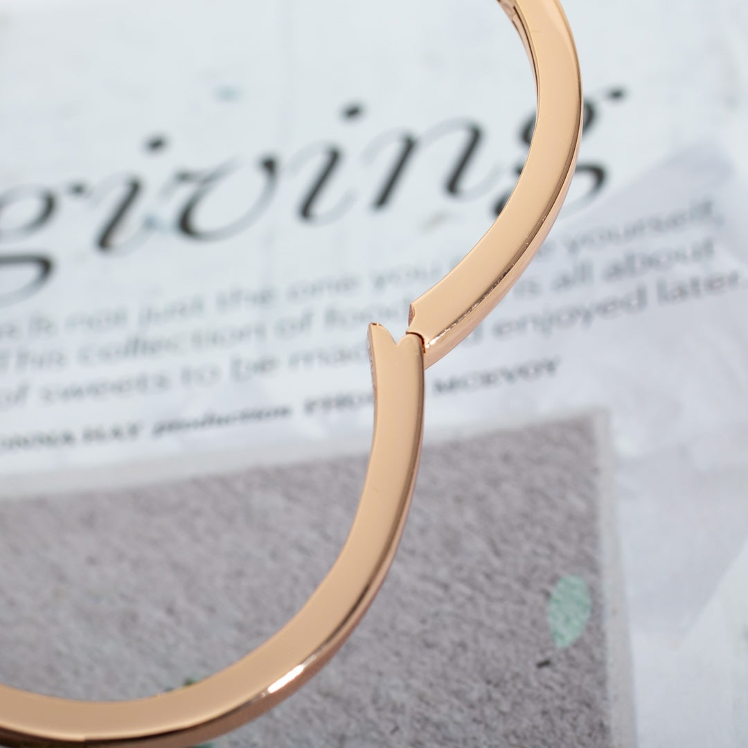 [Clover Jewelry]DREAM BRACELET OPEN PINK GOLD MOP DIAMOND
