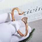 [Clover Jewelry]DREAM BRACELET OPEN PINK GOLD MOP DIAMOND