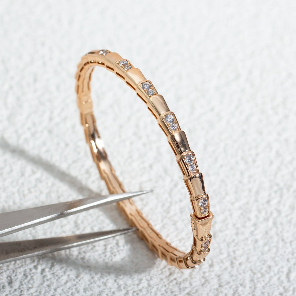 [Clover Jewelry]SERPENTI BRACELET PINK GOLD DIAMOND