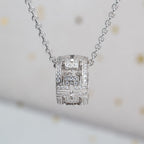 [Clover Jewelry]PARENTESI NECKLACE SILVER DIAMOND